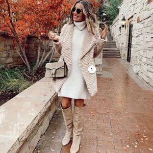 BB DAKOTA Faux Fur Tan Jacket - NEW